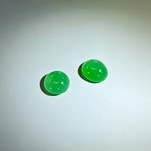 爽やかで可愛らしいアップルグリーンの色味のヒスイが2ピース入荷